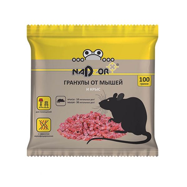 Granules from mice and rats NADZOR 100g. 111 335